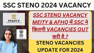 SSC STENO 2024 VACANCIES RTI REPLY  SSC STENO 2024 VACANCIES  SSC STENO MEITY VACANCY [upl. by Marchall]