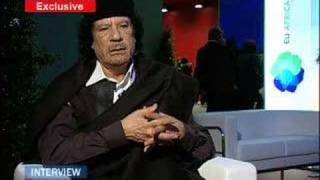 EuroNews  Interview  Mouammar Khadafi [upl. by Eittod]