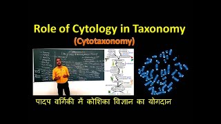 Role of Cytology in Taxonomy Cytotaxonomyपादप वर्गिकी में कोशिका विज्ञान का योगदान [upl. by Anilah158]