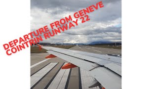 Departure from Geneva airport  Depart de Geneve  December 2023  Easyjet  Geneva  Gatwick [upl. by Ahsemed]