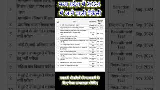 2024 व्यापम सरकारी नौकरी कैलेंडर  Mp esb calendar 2024 sirvirendraverma studywithtricksandfun [upl. by Ainitsirhc25]