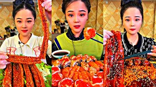 1 HOURASMR CHINESE FOOD MUKBANG EATING SHOW  먹방 ASMR 중국먹방  XIAO YU MUKBANG 93 [upl. by Ambrosia]