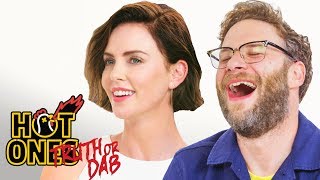 Seth Rogen and Charlize Theron Play Truth or Dab  Hot Ones [upl. by Howlend]