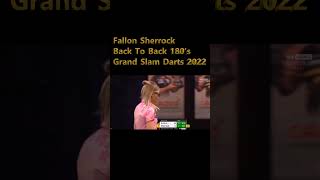 Fallon Sherrock Back To Back 180s Grand Slam Of Darts 2022 [upl. by Leola]