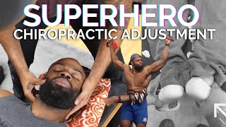 Superhero Chiropractic Adjustment Short Leg PRE  POST [upl. by Seldan]