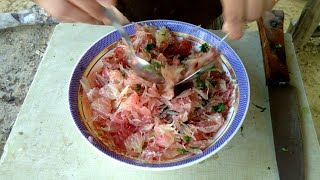 Naga Sour Pomelo Salad  Pomelo Salad Simple recipe [upl. by Macdonell]