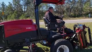 2011 Toro Reelmaster 7000 Diesel Reel Mower [upl. by Pierpont]