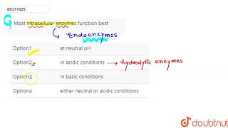 Most intracellular enzymes function best [upl. by Yzzik]