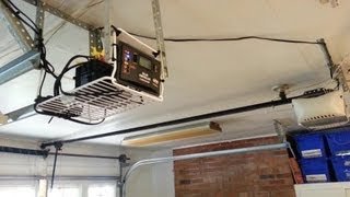 DIY Solar Powered Garage Door Off Grid Step by Step [upl. by Ogaitnas]