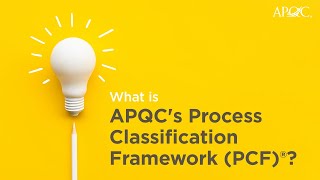 Learn What the Process Classification Framework PCF Is [upl. by Nallad]