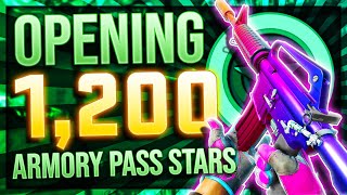 CS2 1200 STAR COLLECTION OPENING HUNT FOR M4 FADE [upl. by Halik805]