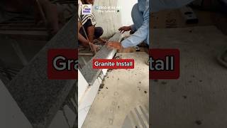 Granite Install Process  Sill Fixing P249 shorts youtubeshorts construction [upl. by Akzseinga]