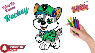 how to draw rockey easy [upl. by Ariaz]