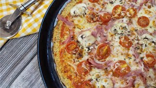 MASA PIZZA DE COLIFLOR  SORPRENDENTE Y DELICIOSA CON MAMBO [upl. by Hannahs]