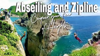 Abseiling amp Zipline in Tung Lung Chau 東龍洲 HongKong  Conquer Your Fear Of Heights [upl. by Cyrill]