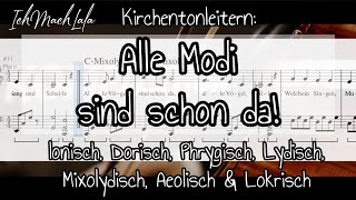 Musiktheorie hören quotAlle Vögel sind schon daquot in allen 7 diatonischen Modes bzw Kirchentonleitern [upl. by Occor892]