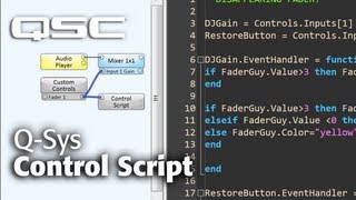 QSYS Control Script  Part A Understanding the Control Script Component [upl. by Sardella]