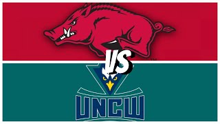 Arkansas vs UNC Wilmington Basketball Recap [upl. by Cassady]