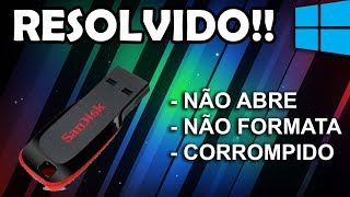 Recuperar um Pendrive Danificado que não abre [upl. by Annayi]