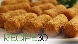 Classic Potato Croquettes  By RECIPE30com [upl. by Ahsats]