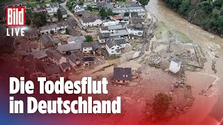 🔴12 HochwasserKatastrophe in Deutschland 45 Tote in NRW und RheinlandPfalz  BILD Live [upl. by Tulley]