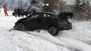 Rally Montecarlo 2024 OGIER Test⚠️ SNOW Yaris Rally1 [upl. by Akiria]