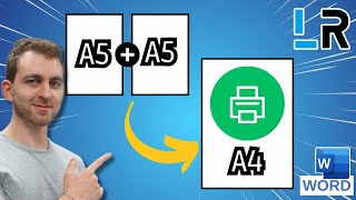 How to print 2 A5 pages on 1 A4 sheet ✅ 1 MINUTE [upl. by Ayhay]