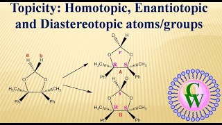 Topicity Homotopic Enantiotopic and Diastereotopic atomsgroups [upl. by Oiliruam624]