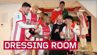 Ajax viert bekerwinst in de kleedkamer  DRESSING ROOM SCENES [upl. by Essile]