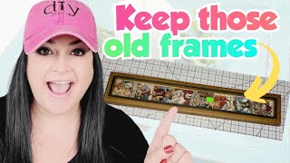 BRILLIANT DIY Crafts Using Old Picture Frames perfect for Spring and Summer [upl. by Fionnula116]