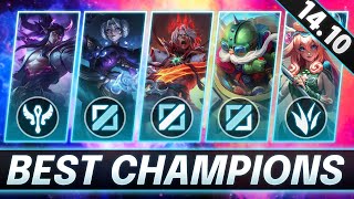 Best Champions In 1410 for Every Role  CHAMPS to MAIN for FREE LP  LoL Guide Patch 1410 [upl. by Fineman155]