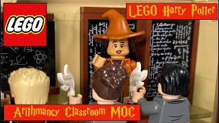 Arithmancy classroom LEGO Harry Potter Modular Hogwarts MOC [upl. by Obla708]