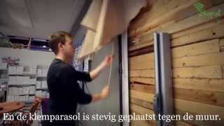 Leco Klemparasol instructie video  httpwwwlecoshopnl  Lecoshop Tuinartikelen [upl. by Bolanger]