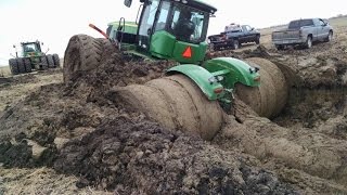 Tractor stuck in mud compilation 2015 NEW [upl. by Fredie]