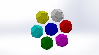 How to get Dodecahedron out of Sphere by SolidWorks  3D CAD [upl. by Eleni]