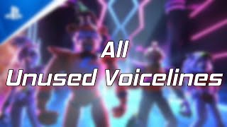 FNaF Security Breach All Unused Voicelines [upl. by Jak]