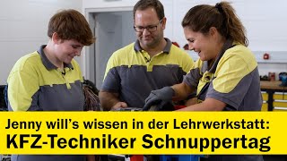 Jenny wills wissen Lehre und Ausbildung für KfzTechnikerinnen  ÖAMTC [upl. by Gleeson]