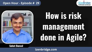 How is Risk Management Done in Agile [upl. by Gefell]