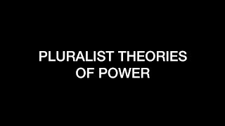 Sociology for UPSC  Pluralist Theories of Power  Lecture 28 [upl. by Rosemaria]