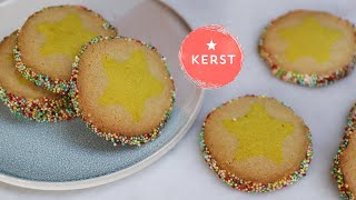 Kerstkoekjes maken  Recept voor vanille kerstkoekjes mét verrassing [upl. by Illehs383]