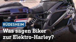 HarleyTreffen in Rüdesheim  hessenschau [upl. by Rabush]