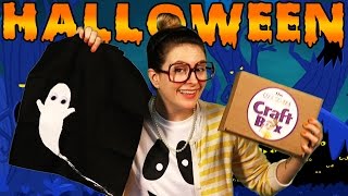 DIY Trick or Treat Bag  Pipe Cleaner Spiders  Craft Box Craft  Arts amp Crafts with Crafty Carol [upl. by Baruch979]