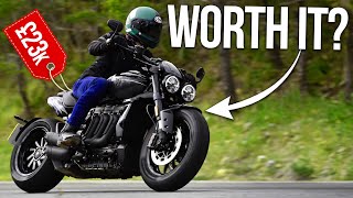 Triumph Rocket 3 Storm Review The Best Value Motorcycle In The World Sort Of [upl. by Akemrej]