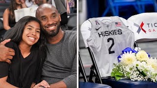 UConn Huskies Dedicate Jersey to 13YearOld Gianna Bryant [upl. by Susan625]