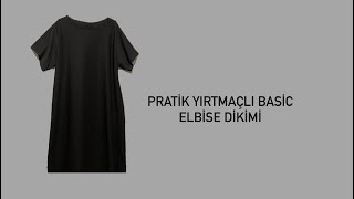 Basic elbise dikmek bu şekilde çok kolay Basic düz elbise dikimi [upl. by Esineg]