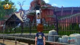 Critter Country in Kinect Disneyland Adventures  Virtual tour gameplay on Xbox 360 [upl. by Sherburn]