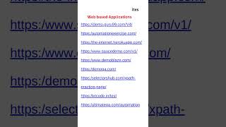 Automation Practice websites Links  Automation Testing  Selenium Java [upl. by Hadley]