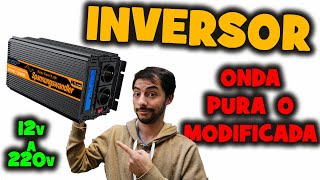 INVERSOR O CONVERTIDOR de 12V A 220V  ONDA PURA U ONDA MODIFICADA 73 [upl. by Bobby]