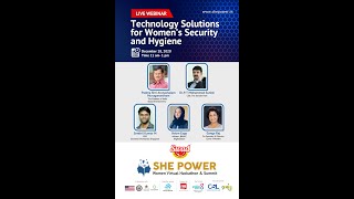 Technology Solutions for Women’s Security and Hygiene She Power Virtual Woman Summit [upl. by Ysset661]