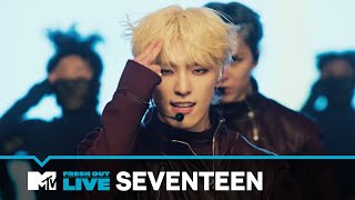 SEVENTEEN Performs Super  MTVFreshOut [upl. by Brosy]